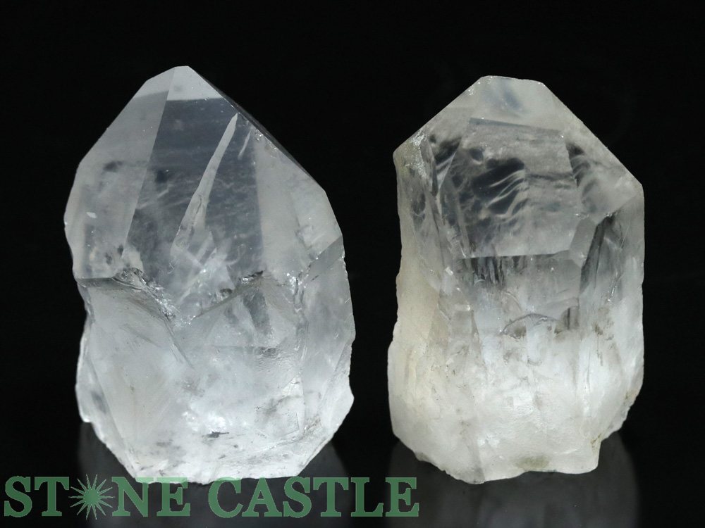 ☆一点物☆【原石】レムリアン水晶 ポイント型 (ブラジル産) (2個セット) No.91【パワーストーン 天然石 アクセサリー レディース メンズ】