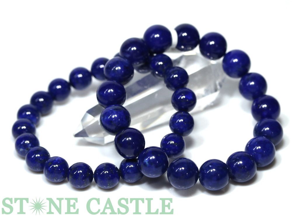 ☆高品質☆【ブレスレット】ラピスラズリ (最高級) (約12~12.5mm) (鑑別済) (ケース付) 【パワーストーン 天然石 アクセサリー レディース メンズ】|パワーストーン 石流通センター