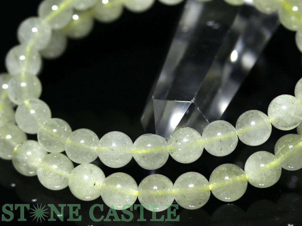 ☆高品質☆【ブレスレット】リビアングラス(3A)(約7~7.5mm)【パワーストーン天然石アクセサリーレディースメンズ】