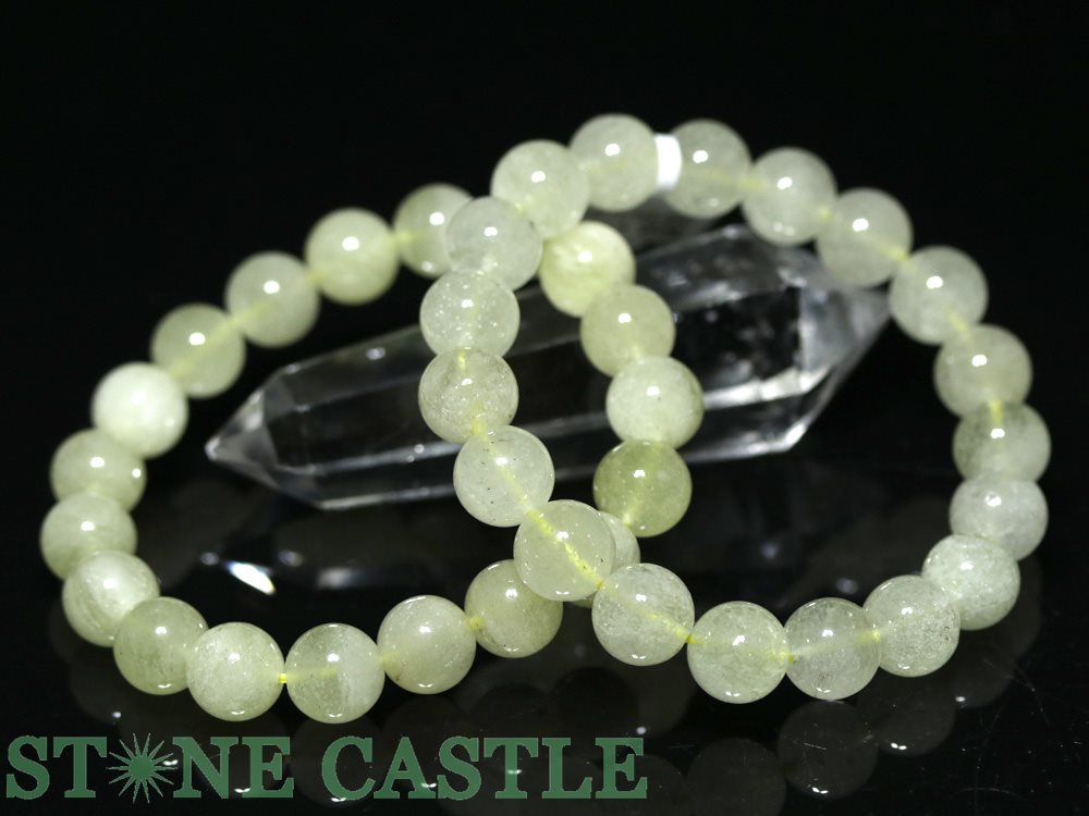 希少パープルリビアングラスブレスレット③ 1点物】希少パープル リビアングラス 12.5mm ブレスレット