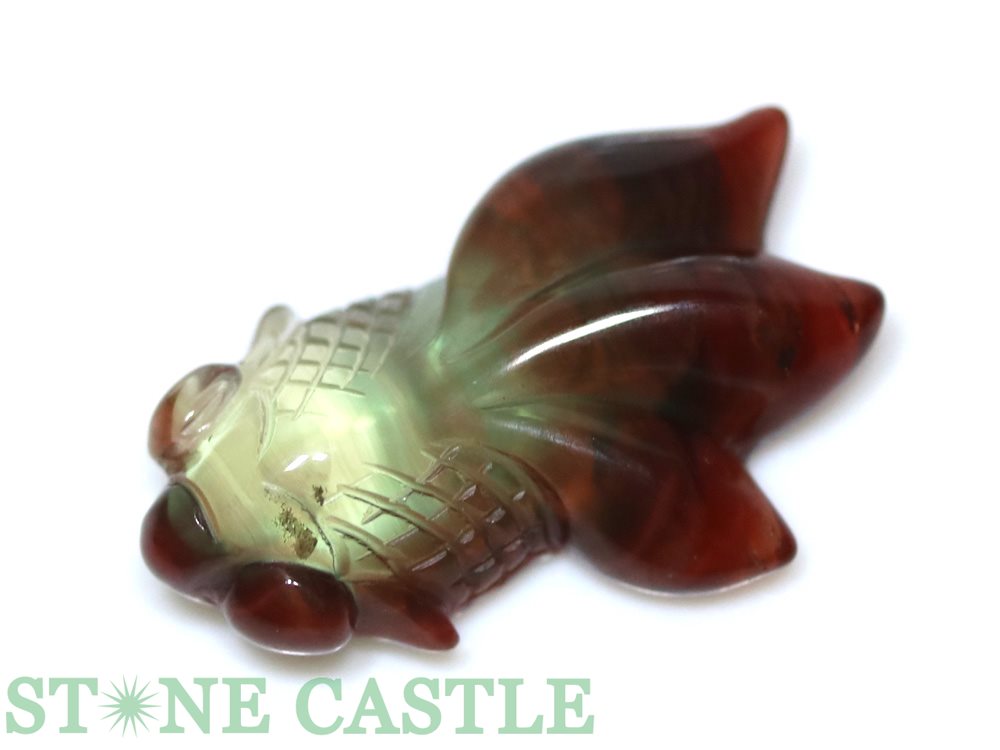 楽天市場】☆一点物☆【彫刻置物】金魚 水晶 (5A) No.14