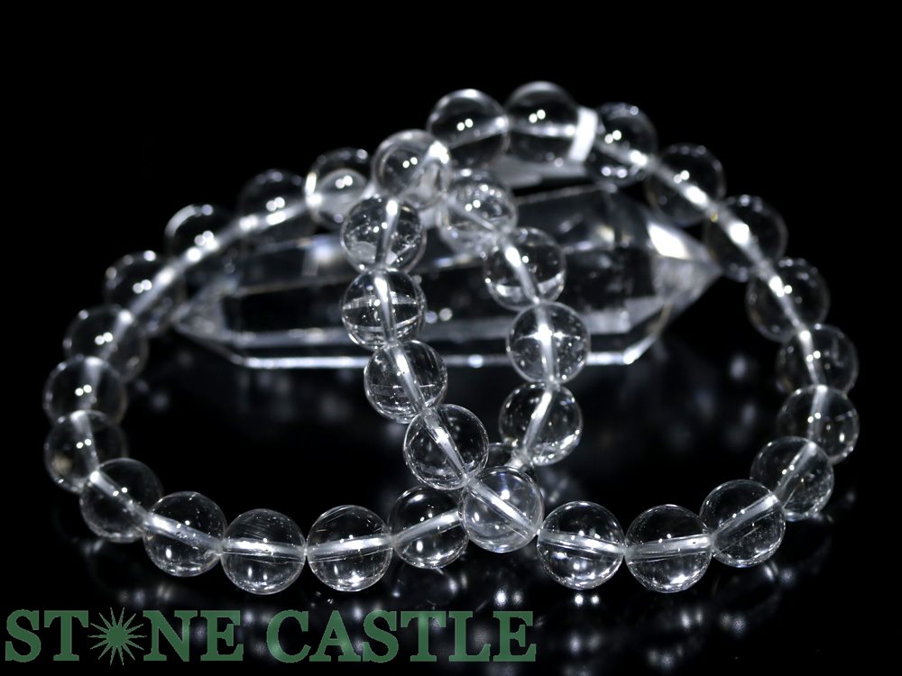 ☆高品質☆【ブレスレット】ホワイトトパーズ(ブラジル産)(約10.5~11mm)(鑑別済)【パワーストーン天然石アクセサリーレディースメンズ】
