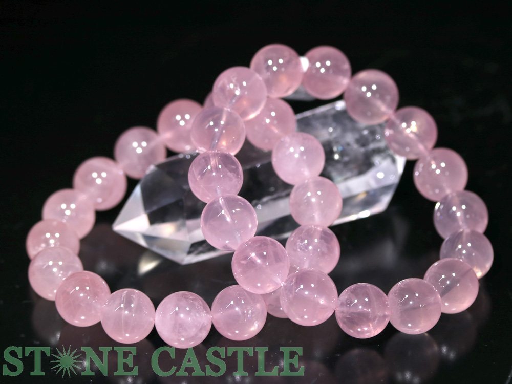 ☆高品質☆【ブレスレット】ディープスターローズクォーツ (5A) (約13～13.5mm) (ケース付)【パワーストーン 天然石 アクセサリー レディース メンズ】｜パワーストーン 石流通センター