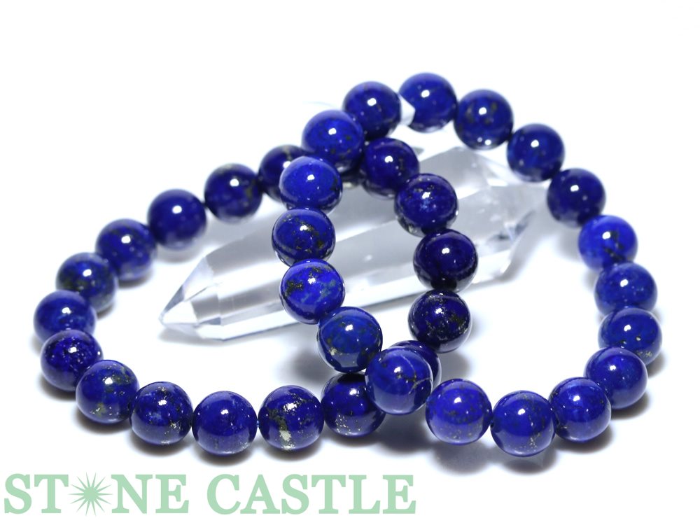 ☆高品質☆【ブレスレット】ラピスラズリ (6A) (約11.5～12mm) (ケース付) 【パワーストーン 天然石 アクセサリー レディース メンズ】｜パワーストーン 石流通センター