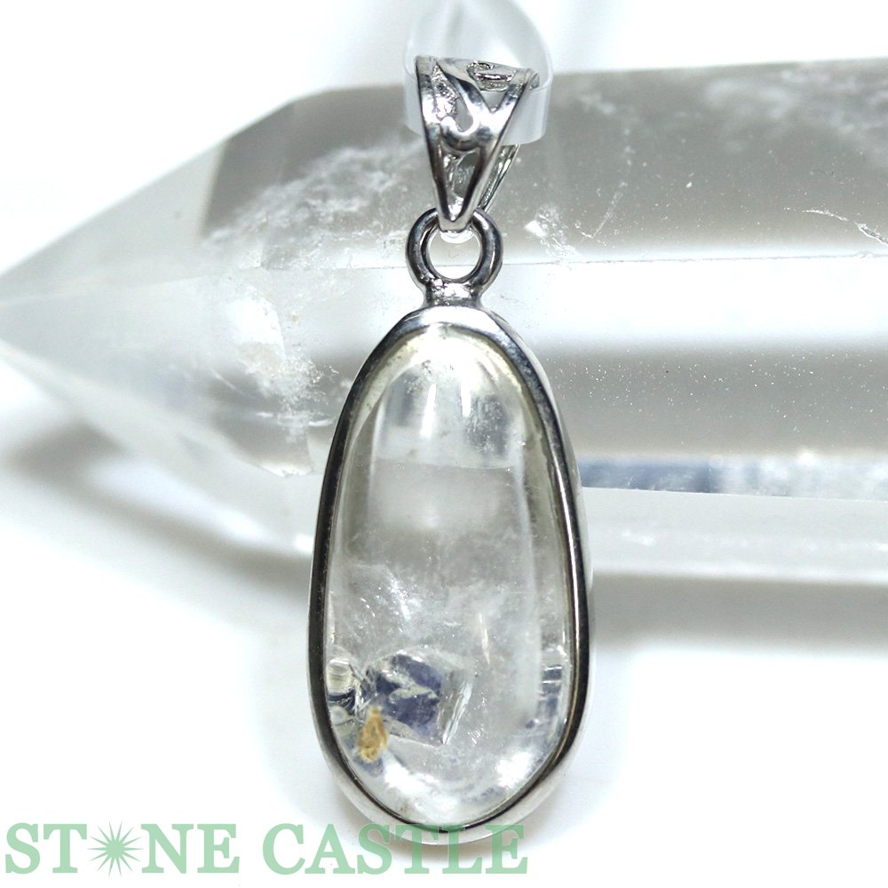 ☆一点物☆【ペンダント】ブルーフローライトインクォーツ (3A) No.84【パワーストーン 天然石 アクセサリー レディース メンズ】