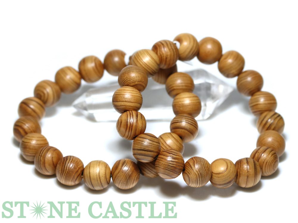 ☆高品質☆【ブレスレット】屋久杉 (約13mm) 【パワーストーン 天然石 アクセサリー レディース メンズ】|パワーストーン 石流通センター