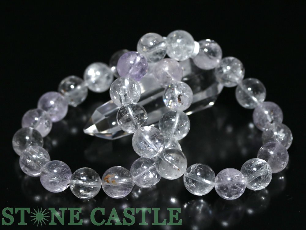 ☆高品質☆【ブレスレット】ハーキマーダイヤモンド (3A) (アメリカニューヨーク産) (約13～13.5mm) (ケース付) 【パワーストーン 天然石 アクセサリー レディース メンズ】