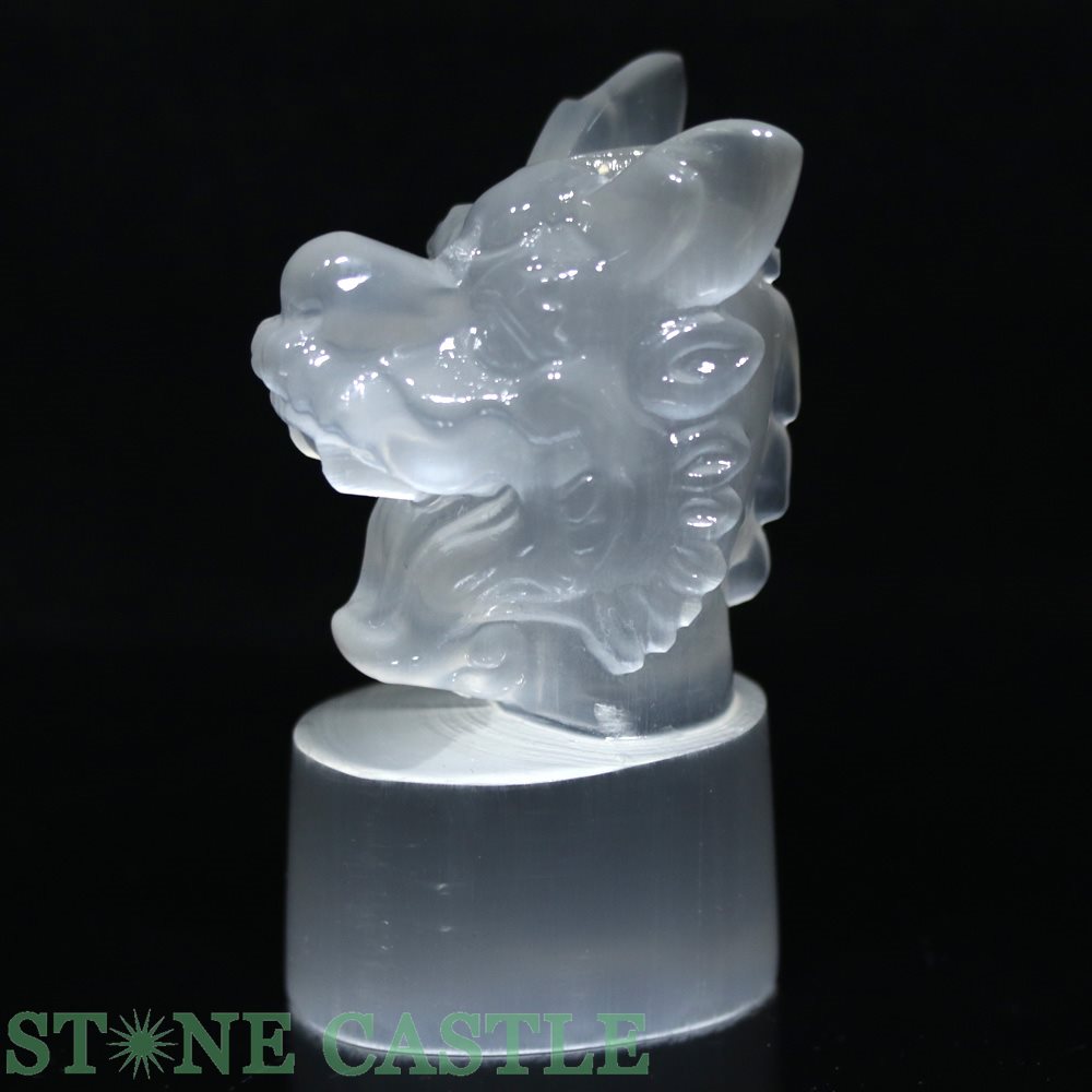 楽天市場】☆高品質☆【彫刻置物】セレナイト 九尾のキツネ