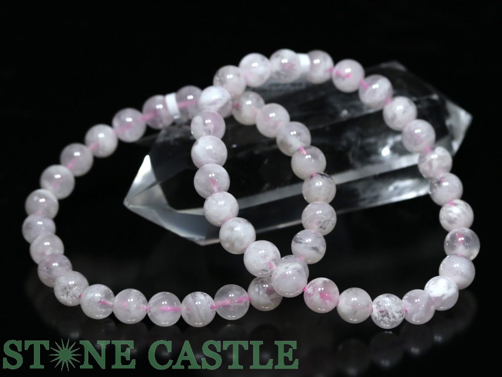 ☆高品質☆【ブレスレット】ピンクガーデンクォーツ (3A) (約7.5～8mm)【パワーストーン 天然石 アクセサリー レディース メンズ】｜パワーストーン 石流通センター