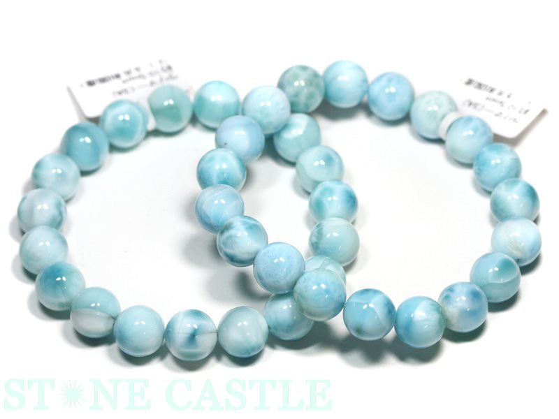 ☆高品質☆【ブレスレット】ラリマー (3A) (約11.5～12mm) (ケース付) 【パワーストーン 天然石 アクセサリー レディース メンズ】