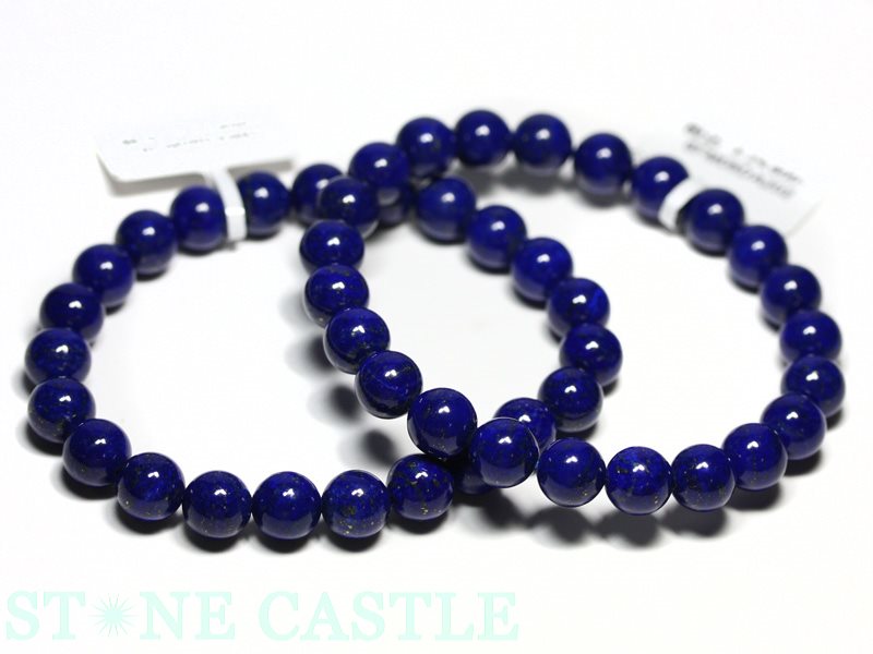 ☆高品質☆【ブレスレット】ラピスラズリ (6A) (約7.5～8mm) 【パワーストーン 天然石 アクセサリー レディース メンズ】 13,064円