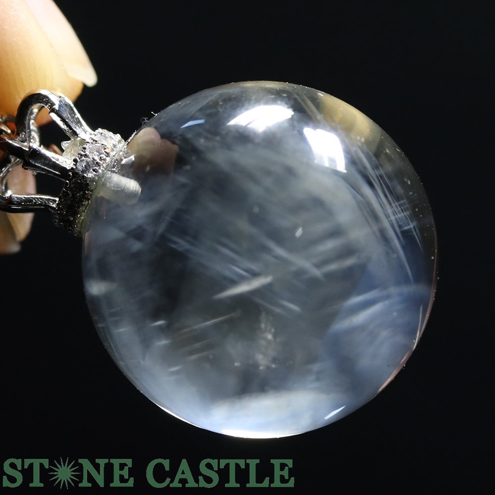 ☆ペンダント一点物☆【ペンダント】エンジェルラダークォーツ 丸玉 約20mm No.49 【パワーストーン 天然石 アクセサリー レディース メンズ】