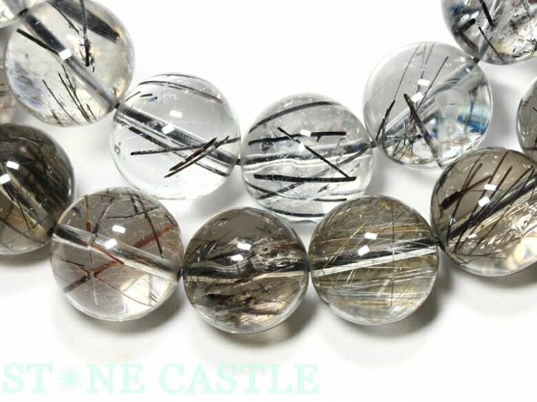 楽天市場】☆高品質☆【ブレスレット】ブラックルチルクォーツ (3A