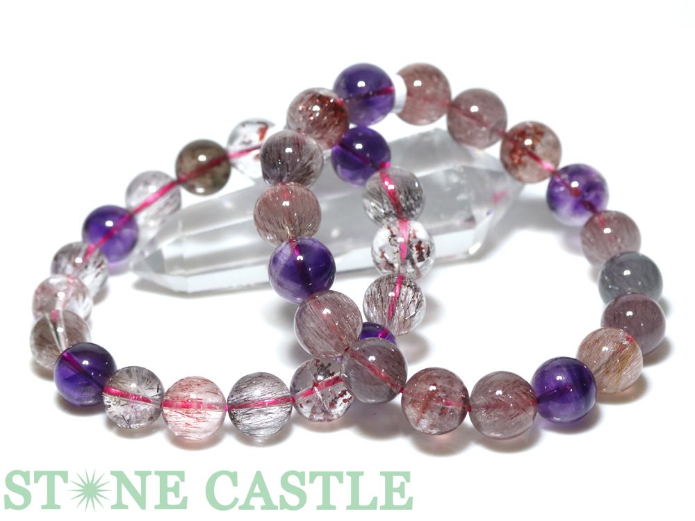 ☆高品質☆【ブレスレット】スーパーセブン (6A) (約11～11.5mm) (ケース付)【パワーストーン 天然石 アクセサリー レディース メンズ】 84,563円