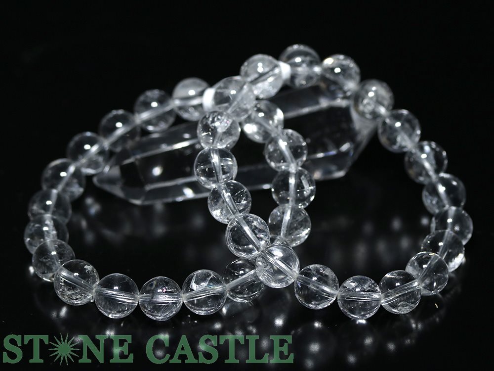 ☆高品質☆【ブレスレット】アイリスクォーツインクォーツ (貫入水晶) (3A) (約10～10.5mm) (ケース付) 【パワーストーン 天然石 アクセサリー レディース メンズ】 26,825円