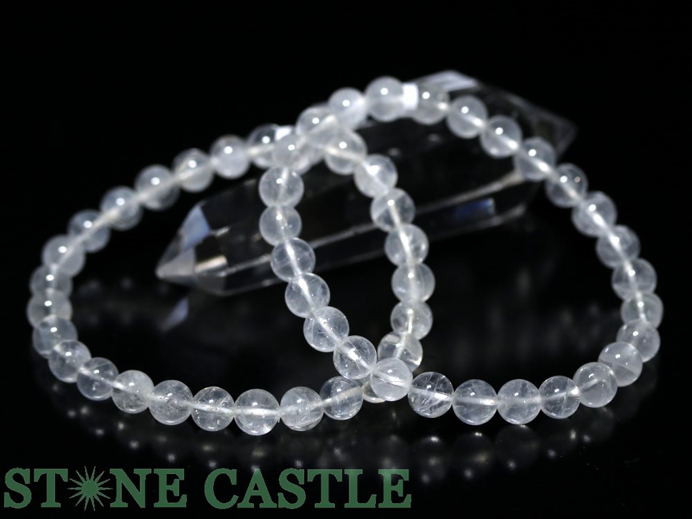 ☆高品質☆【ブレスレット】H&E社製サチャロカ・アゼツライト (約6.5～7mm) 【パワーストーン 天然石 アクセサリー レディース メンズ】