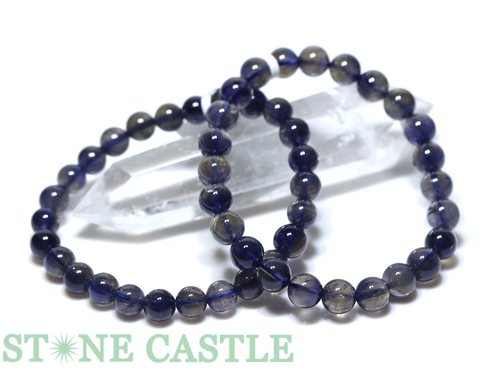 ☆高品質☆【ブレスレット】アイオライト (7A) (約7.5～8mm)【パワーストーン 天然石 アクセサリー レディース メンズ】
