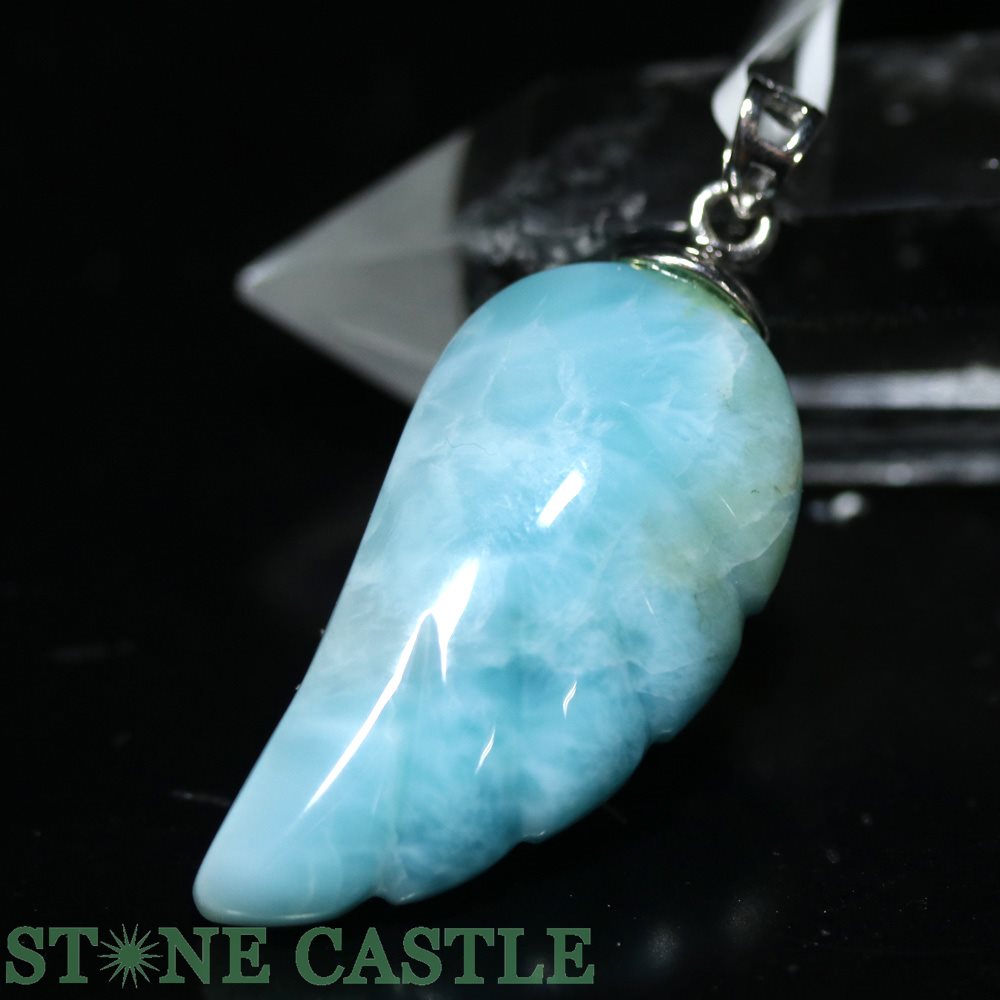 羽ラリマー 楽天市場】☆一点物☆【ペンダント】ラリマー (5A) 天使の羽 No.45