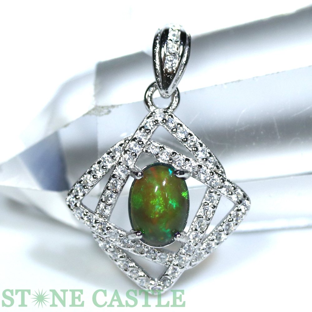 ☆一点物☆【ペンダント】天然オパール (オーストラリア産) 約5x7mm No.80【パワーストーン 天然石 アクセサリー レディース メンズ】