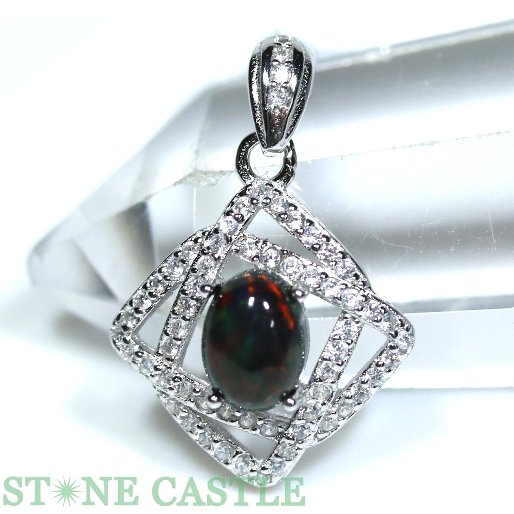 ☆一点物☆【ペンダント】天然オパール (オーストラリア産) 約5x7mm No.85【パワーストーン 天然石 アクセサリー レディース メンズ】