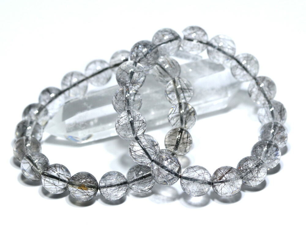 楽天市場】☆高品質☆【ブレスレット】花火ブラックルチルクォーツ (約