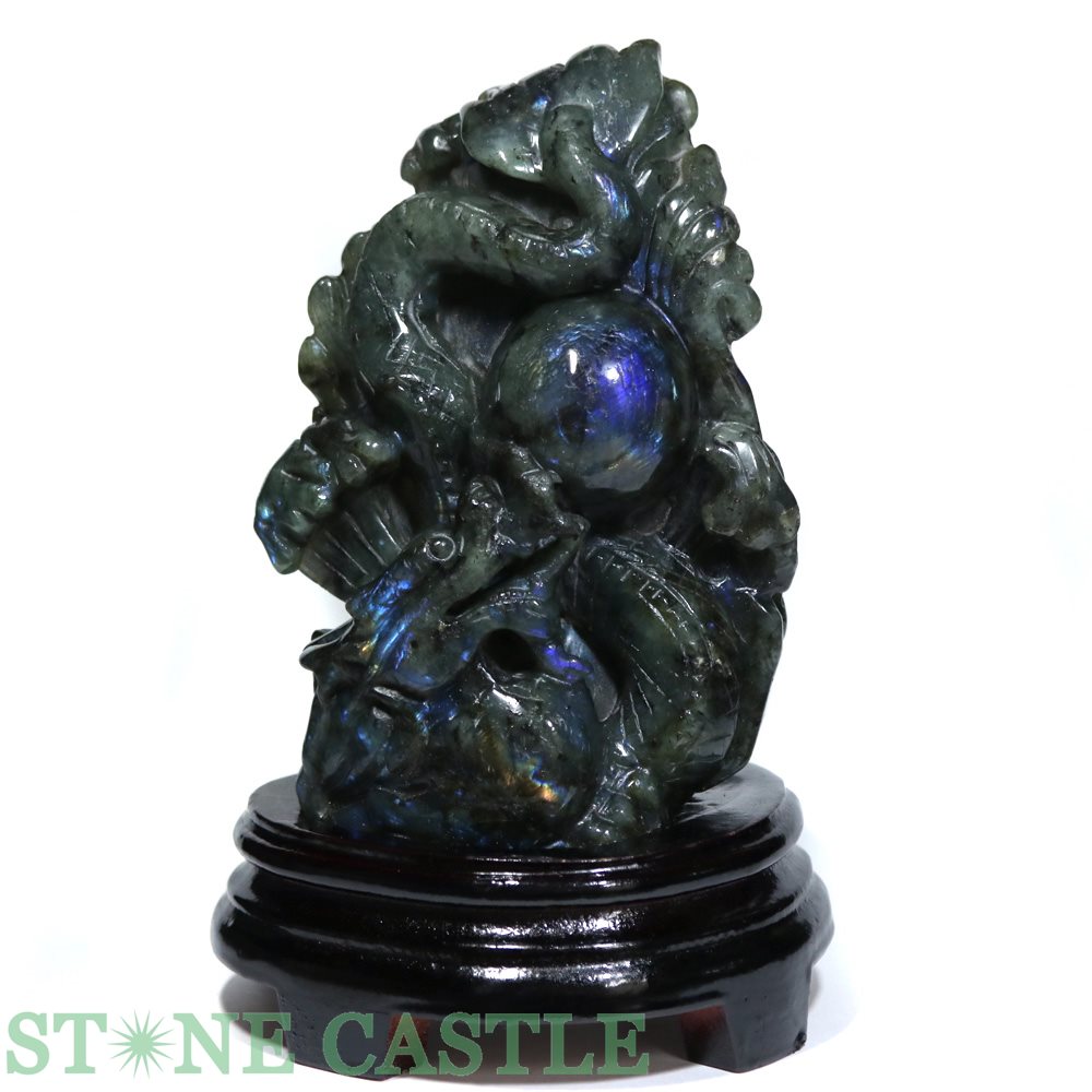 楽天市場】フローライト 龍 原石 2024 干支 龍神 カービング 辰年