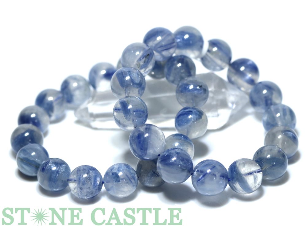 楽天市場】ブルーカイヤナイトインクォーツ ブレスレット 約11mm