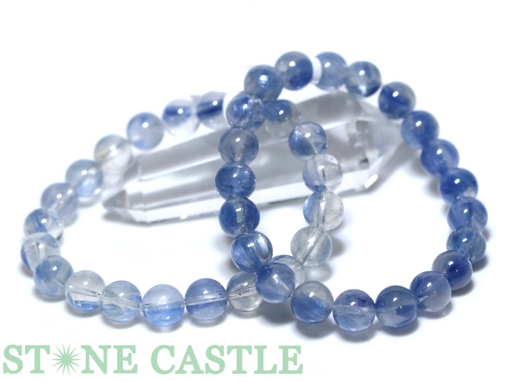 ☆高品質☆【ブレスレット】ヒマラヤカイヤナイトインクォーツ (5A) (ヒマラヤネパール産) (約9~9.5mm) (ケース付)【パワーストーン 天然石 アクセサリー レディース メンズ】|パワーストーン 石流通センター