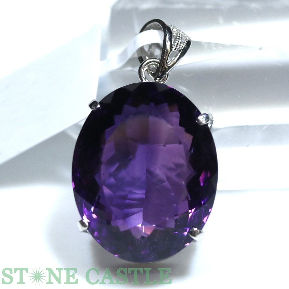 ★百貨店大売り出し★☆一点物☆【シャンデリヤ】ウルグアイアメジスト (最御膳上等) ブリリアントカット No.59【力強さ石ころ 天然石 添え物 レディース メンズ】