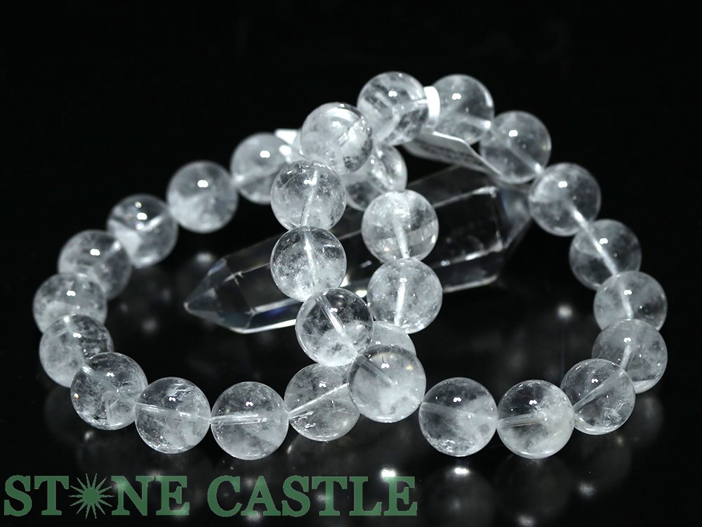 ☆高品質☆【ブレスレット】アイリスクォーツファントム (2A) (約14.5～15mm)【パワーストーン 天然石 アクセサリー レディース メンズ】