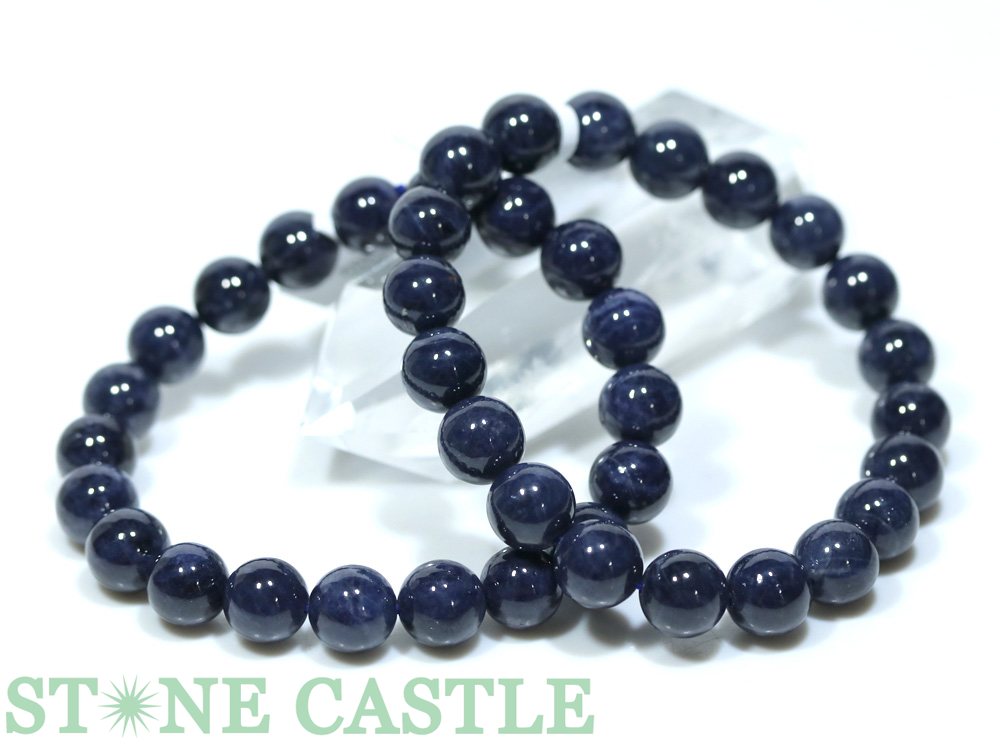 ☆高品質☆【ブレスレット】ブルーサファイア (6A) (約9.5～10mm) (ケース付)【パワーストーン 天然石 アクセサリー レディース メンズ】