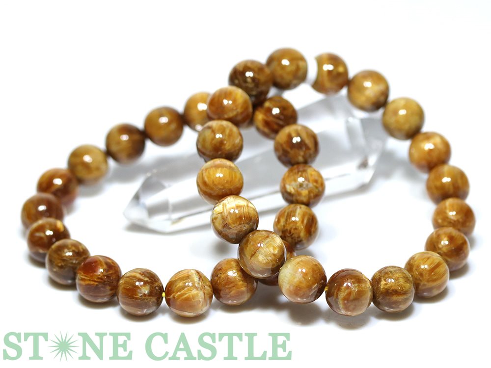 ☆高品質☆【ブレスレット】珪化木オパール キャッツアイ (バルト海産) (約11～11.5mm)【パワーストーン 天然石 アクセサリー レディース メンズ】