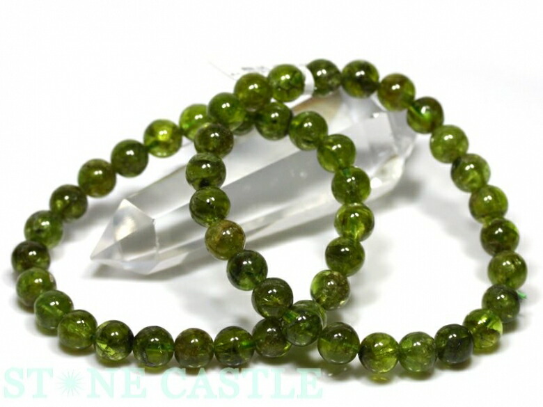 ☆高品質☆【ブレスレット】ペリドット (3A) (約8～8.5mm)【対応】 【パワーストーン 天然石 アクセサリー レディース メンズ】｜パワーストーン 石流通センター