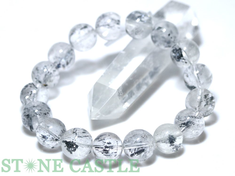 ☆一点物☆【ブレスレット】スティブナイト (輝安鉱) (3A) No.03 (約12～12.5mm) (ケース付)【パワーストーン 天然石 アクセサリー レディース メンズ】