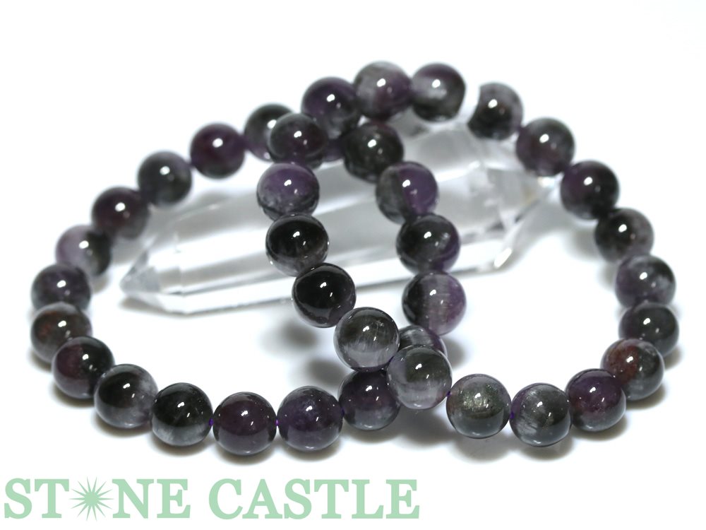 ☆高品質☆【ブレスレット】アメジストエレスチャル天眼 (約10.5～11mm)【パワーストーン 天然石 アクセサリー レディース メンズ】