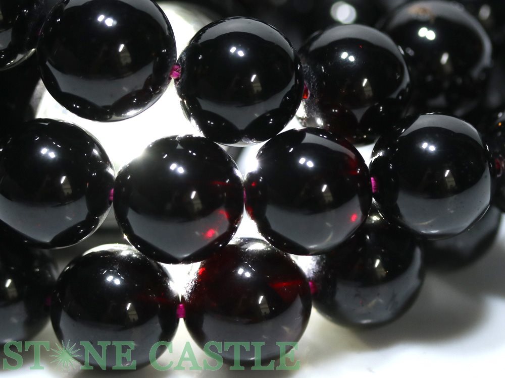 ☆高品質☆【ブレスレット】アルマンディンガーネット (2A) (約12～12.5mm)【パワーストーン 天然石 アクセサリー レディース メンズ】