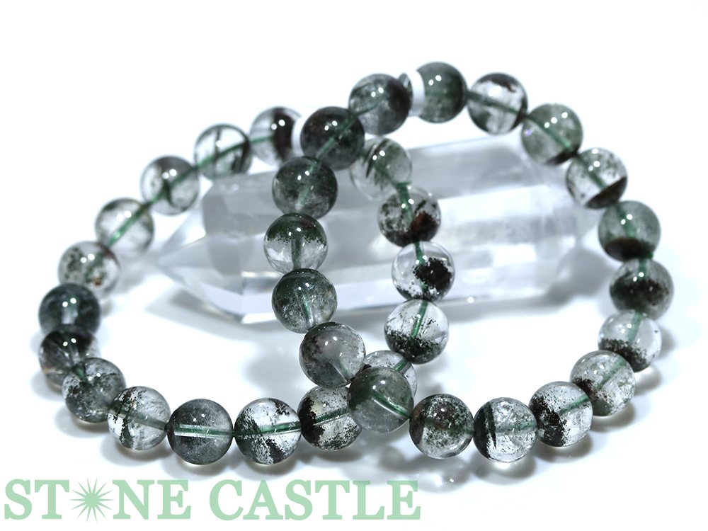 ☆高品質☆【ブレスレット】グリーンガーデンファントム (2A) (約11.5~12mm) (ケース付)【パワーストーン 天然石 アクセサリー レディース メンズ】|パワーストーン 石流通センター