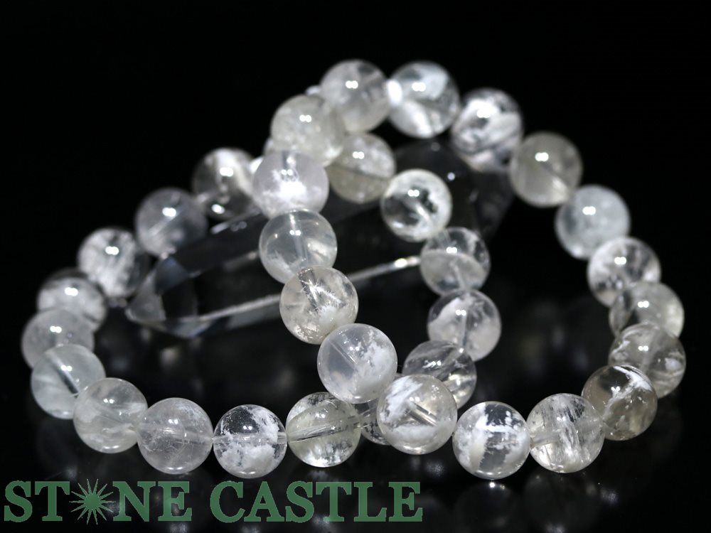 楽天市場】☆高品質☆【ブレスレット】ホワイトスノーガーデンクォーツ