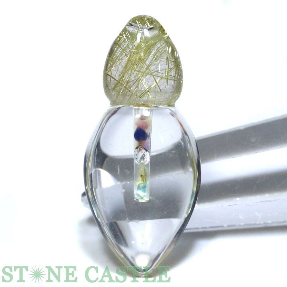 ☆一点物☆【ペンダント】天然水晶 (2A) チャクラボトル No.04【パワーストーン 天然石 アクセサリー レディース メンズ】