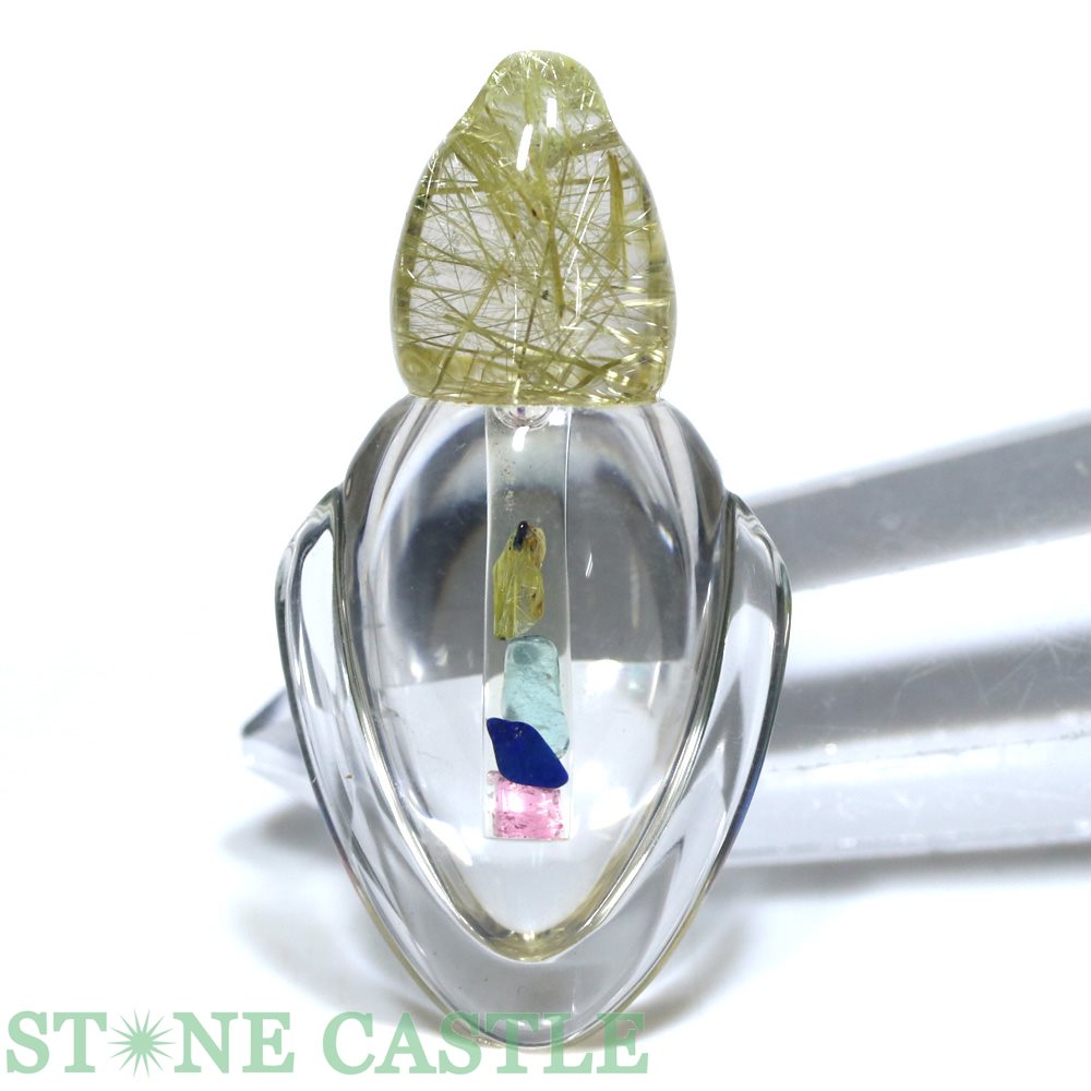 ☆一点物☆【ペンダント】天然水晶 (2A) チャクラボトル No.10【パワーストーン 天然石 アクセサリー レディース メンズ】