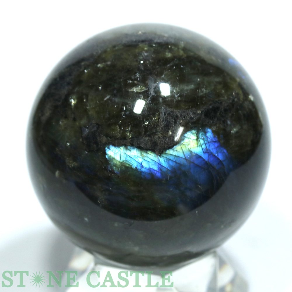 ☆一点物☆【置き石】丸玉 ラブラドライト 約69mm No.46【パワーストーン 天然石 アクセサリー】｜パワーストーン 石流通センター 8,723円