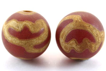 天珠ビーズ 老天珠8mm 丸型 蓮花 代引可 待望 パワーストーン アクセサリー 天然石