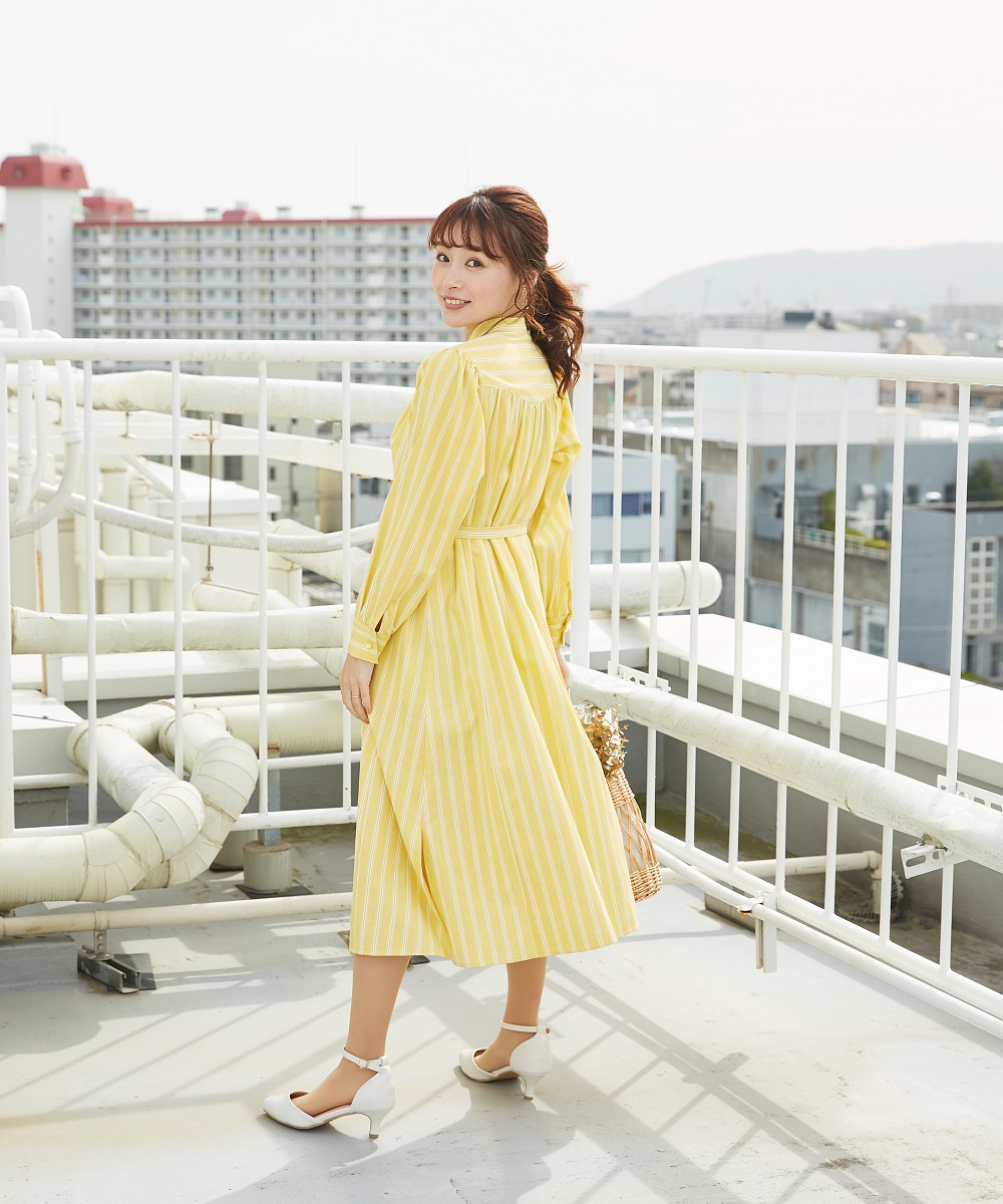 Competito ストライプシャツワンピース Xs S コンプティート 小さいサイズ コンプチ 小柄 Sサイズ Competito ワンピース 服 レディース Xs Ss S 小さい服 可愛い スモールサイズ Propaint Hu