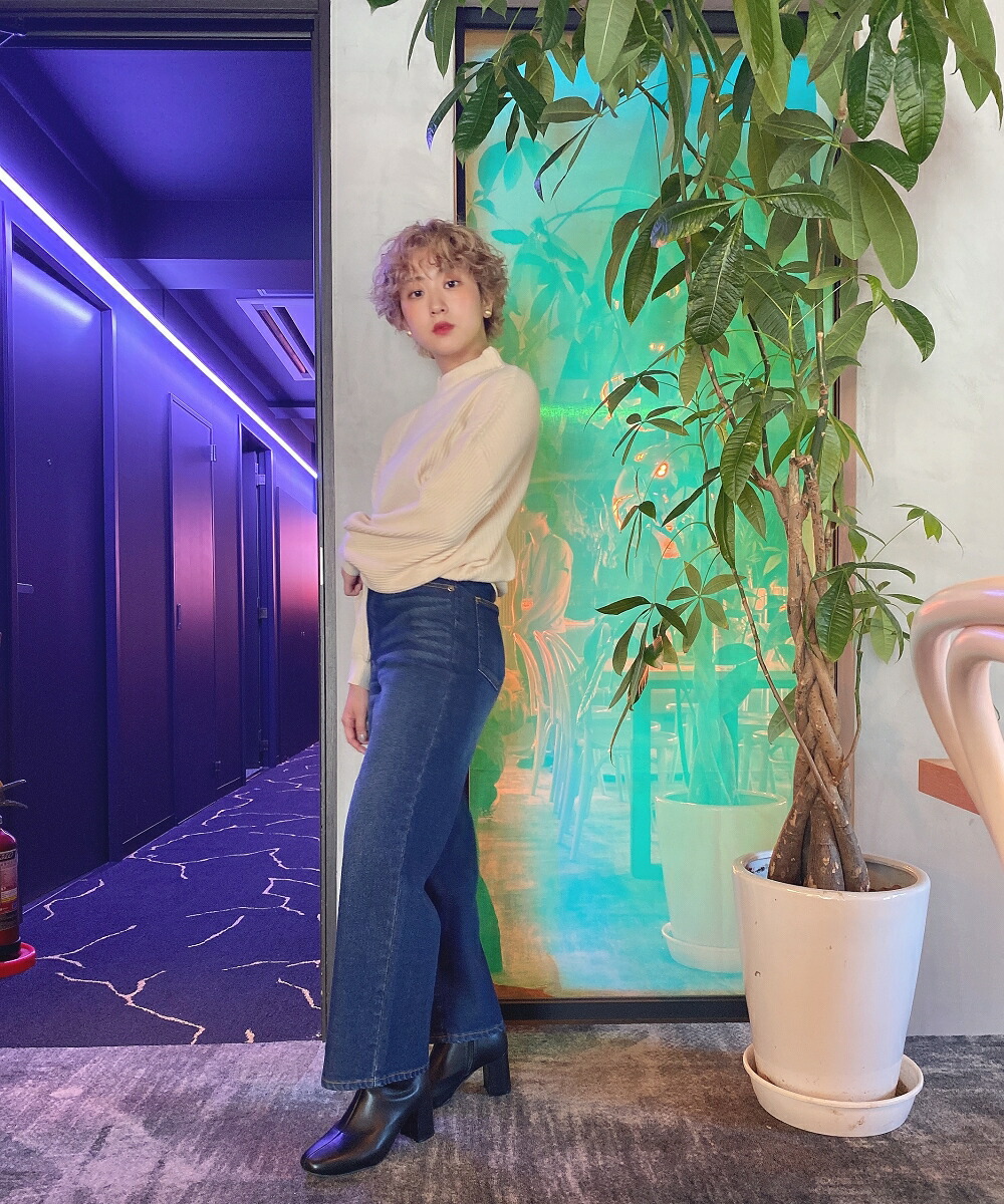 【Competito】セミワイドデニムパンツXS/Sコンプティート小さいサイズコンプチ小柄低身長competitoパンツ服レディースXSSSS小さい服可愛いスモールサイズ