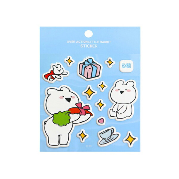 楽天市場 すこぶる動くウサギ Overactionrabbit クッションシール かわいい 子供 ダイアリー プレゼント 正規品 ネコポス Compia