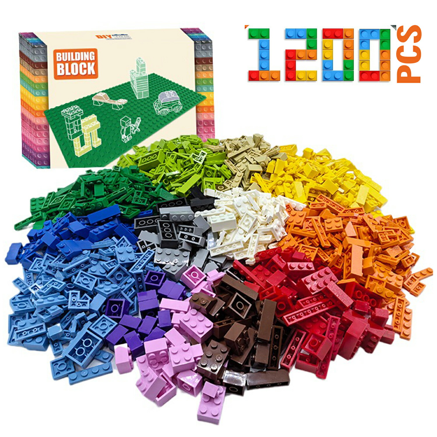 楽天市場】国内発送 レゴ 互換 ブロック 1000ピース 詰め合わせ