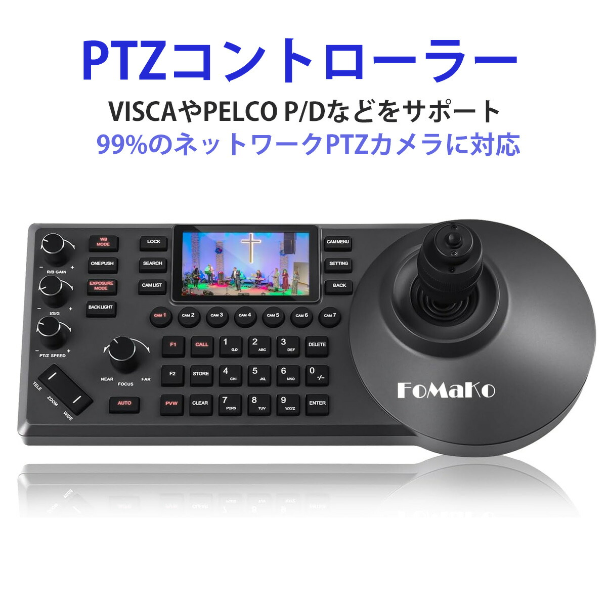 PTZ制御装置 PoE役立つこと NDI写真器 制御装置 4Dジョイスティック