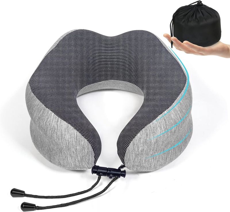 枕 Travel pillow Amazon｜Go Travel Design American ZZZs (ブルートリム) トラベル
