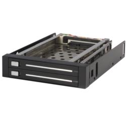 StarTech.com SATA HDDリムーバブルケース/3.5インチベイ内蔵型/2x 2.5HDD用/鍵付(HSB220SAT25B) 目安在庫\u003d△
