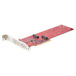 ＳｔａｒＴｅｃｈ．ｃｏｍ PCIe拡張カード/PCIe x8/2x M.2 PCIe SSD/スロット分割設定必要(DUAL-M2-PCIE-CARD-B) 目安在庫\u003d△